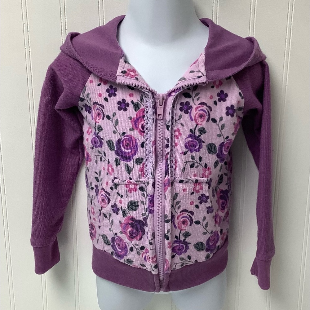 Nannette hooded sweatshirt jacket. Size 4